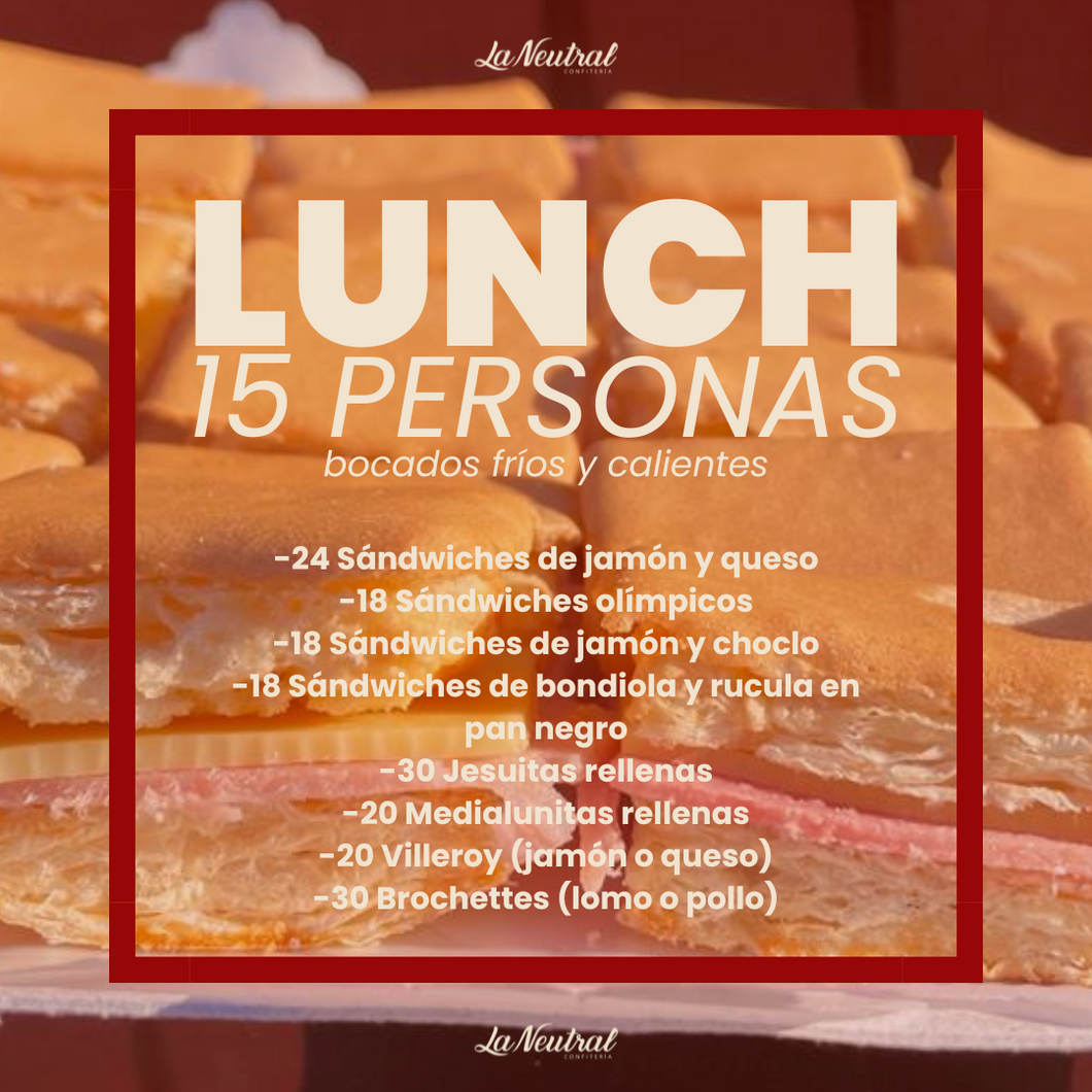 Lunch para 15