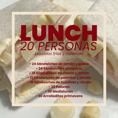 LUNCH (20 personas)