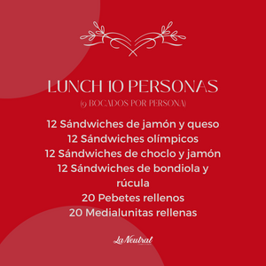 🎄 LUNCH NAVIDEÑO (10 personas)