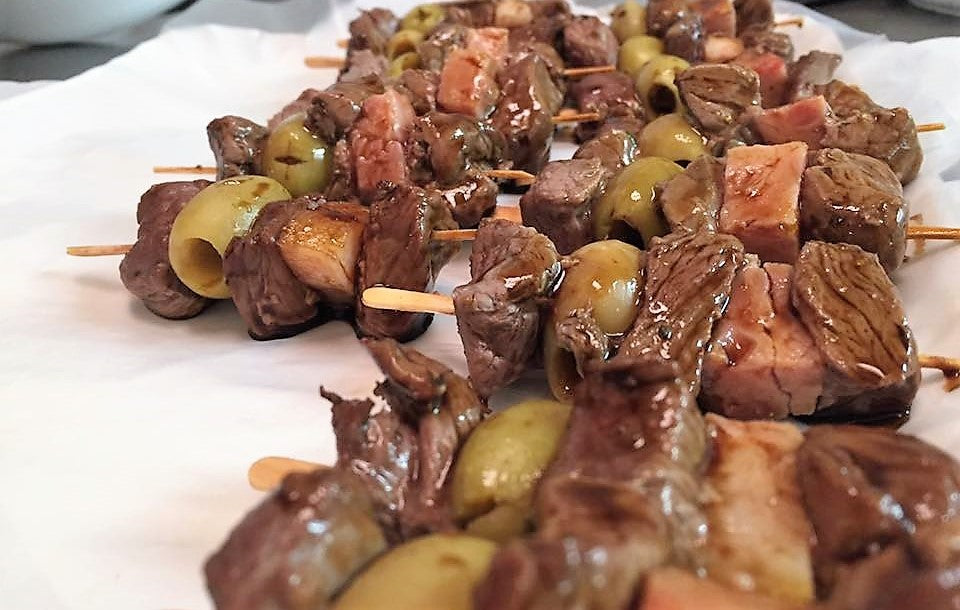 12 Brochettes de lomo at